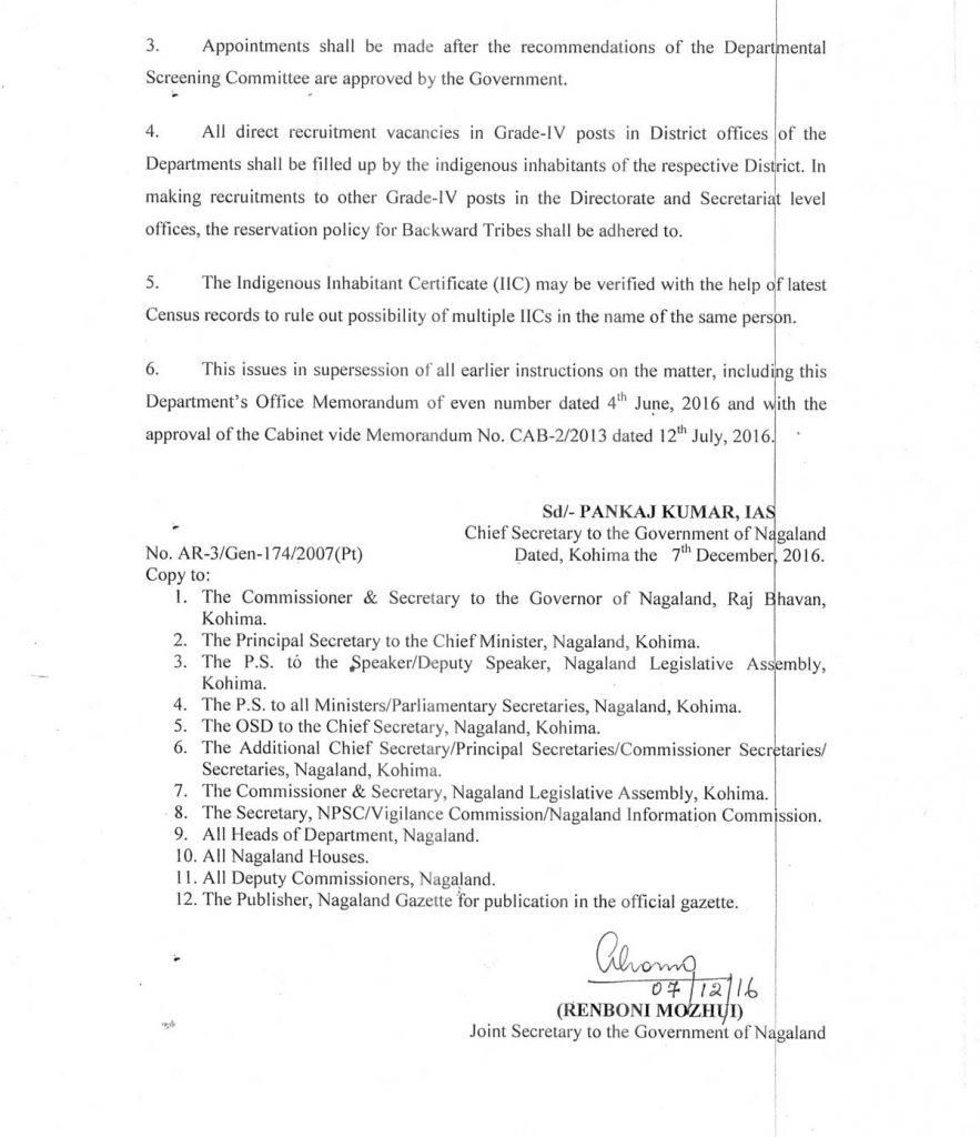 Procedure for filling up of Grade-III & IV Posts in the Departments ...